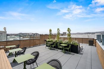 Rooftop lounge at l seven apartments in san francisco, ca 94103